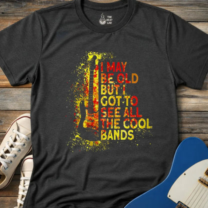 See All the Cool Bands T-shirt - Dark Heather Grey / S - T-Shirt