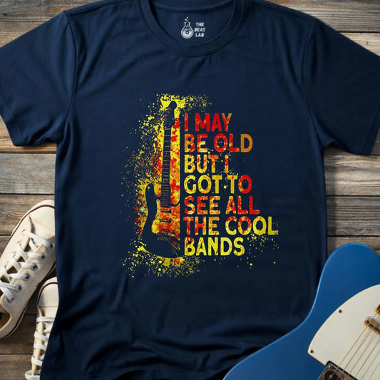 See All the Cool Bands T-shirt - Navy / S - T-Shirt