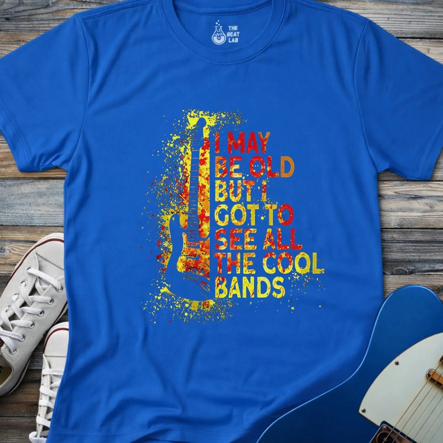 See All the Cool Bands T-shirt - Royal / S - T-Shirt