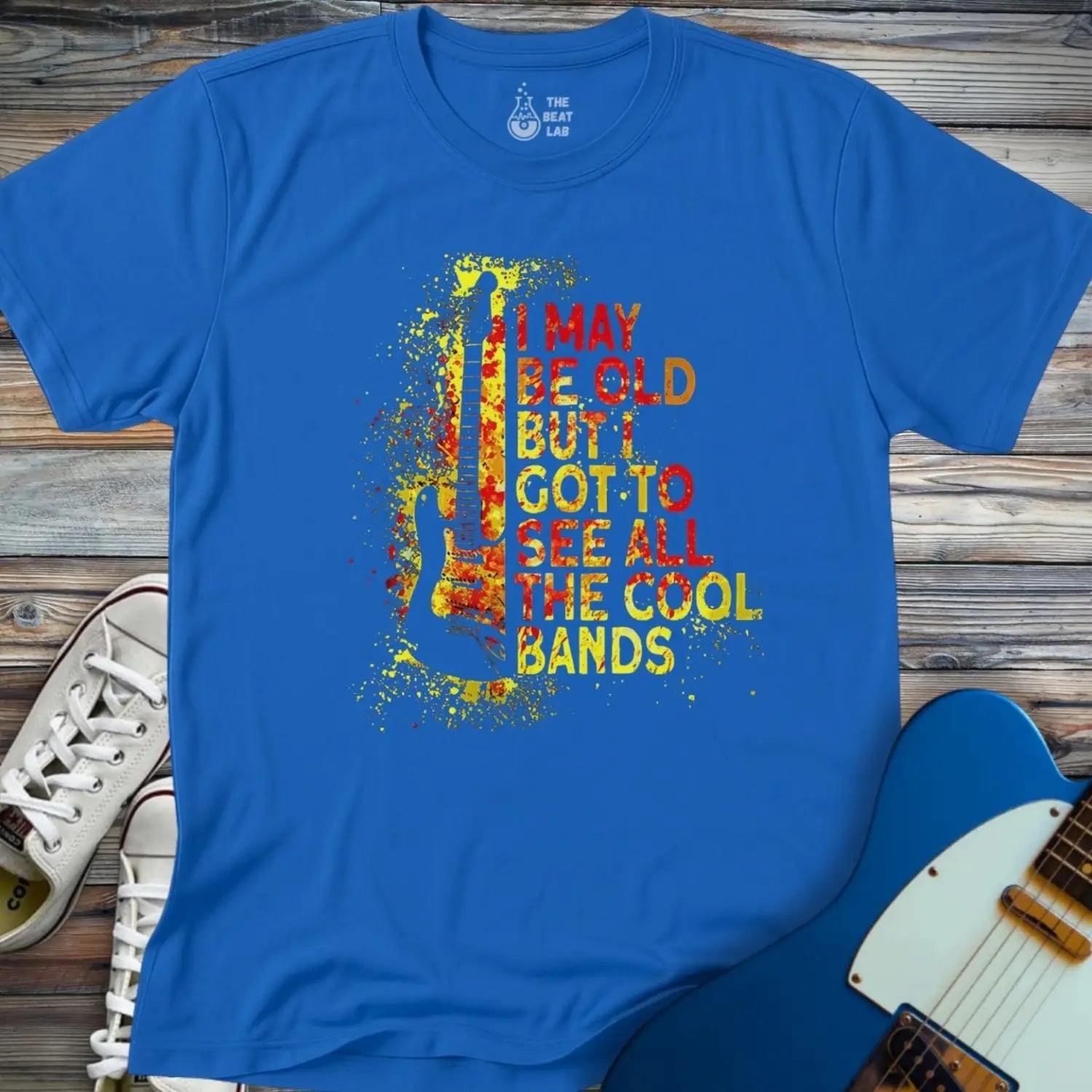 See All the Cool Bands T-shirt - Royal / S - T-Shirt