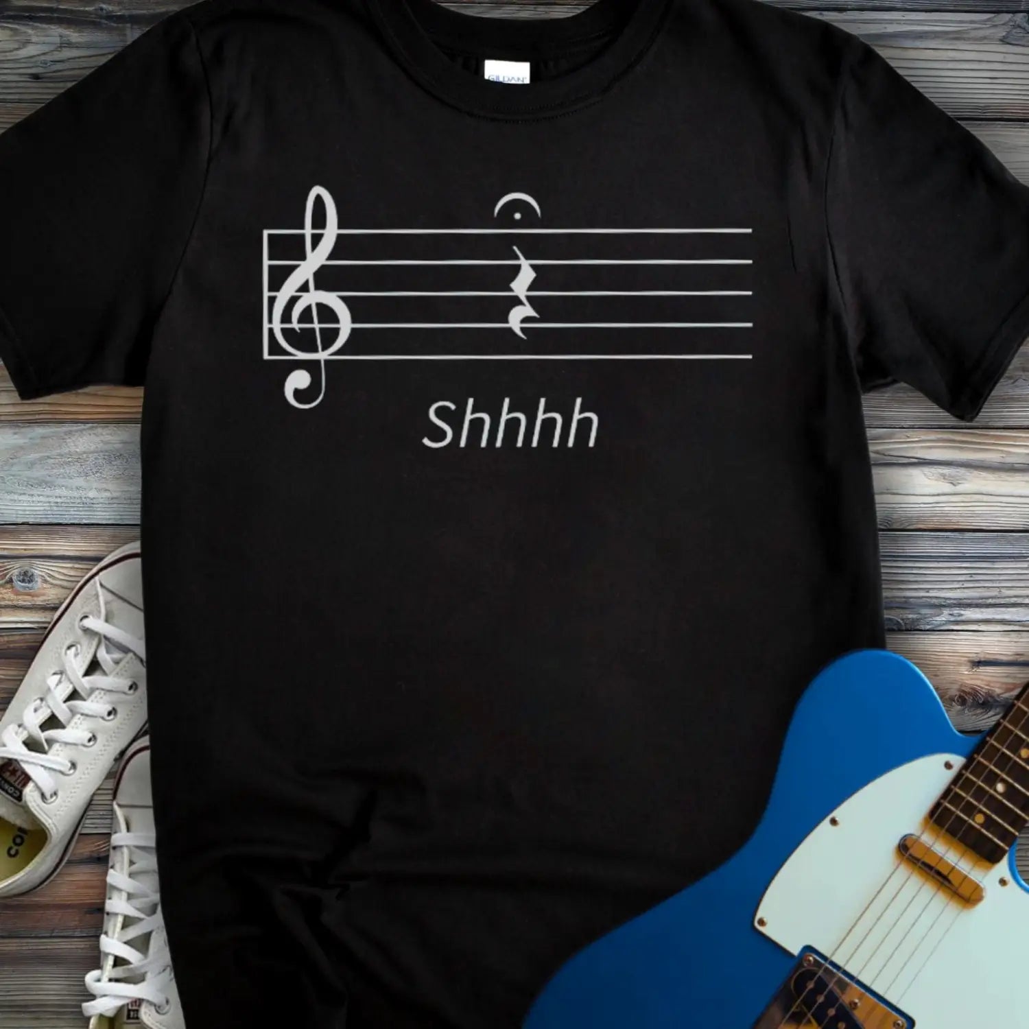 Shhhh T-shirt - Black / S - T-Shirt