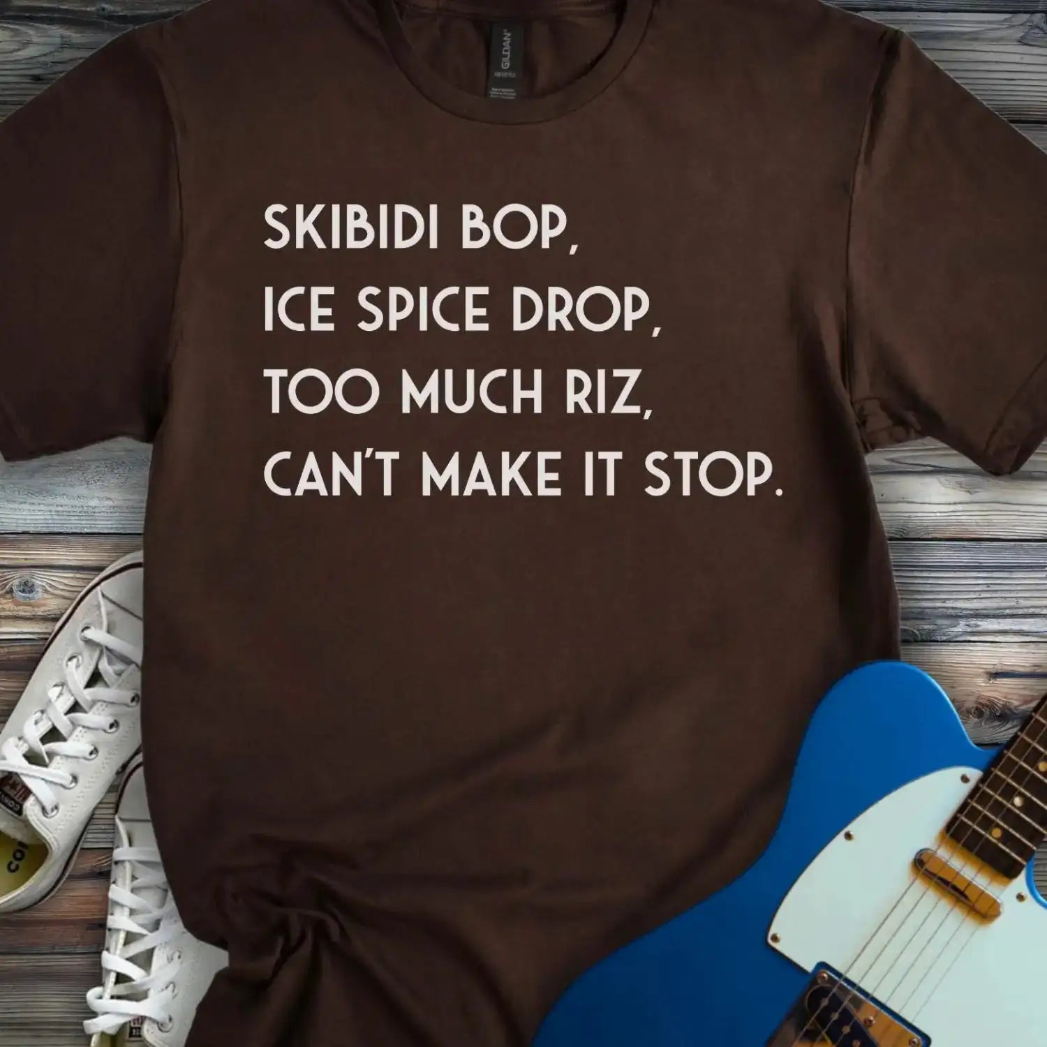 Skibidi Bop (II) T-shirt Dark Chocolate