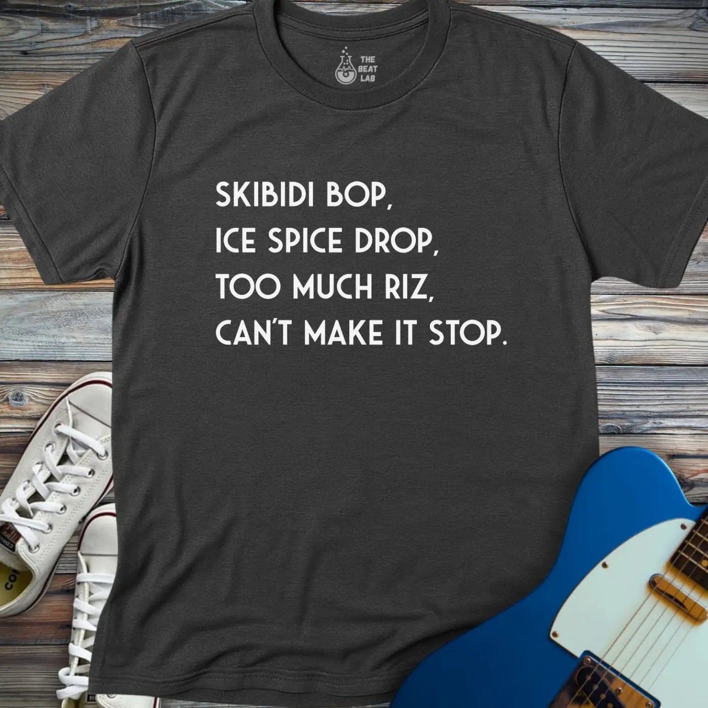 Skibidi Bop T-shirt - Dark Heather Grey / S - T-Shirt