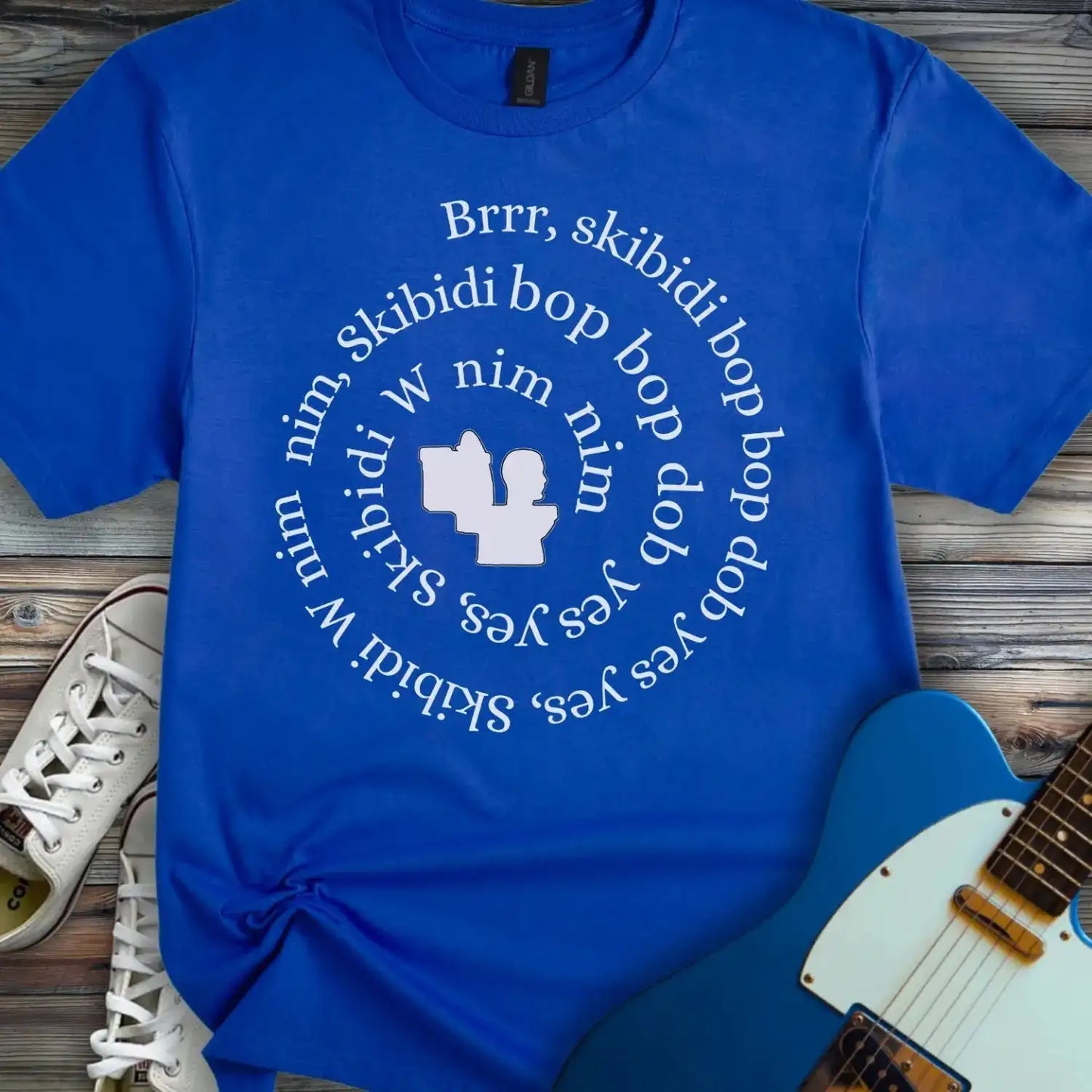 Skibidi Song T-shirt Royal