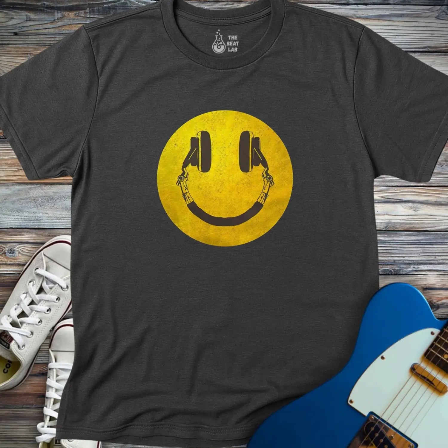 Smile T-shirt - Dark Heather Grey / S - T-Shirt