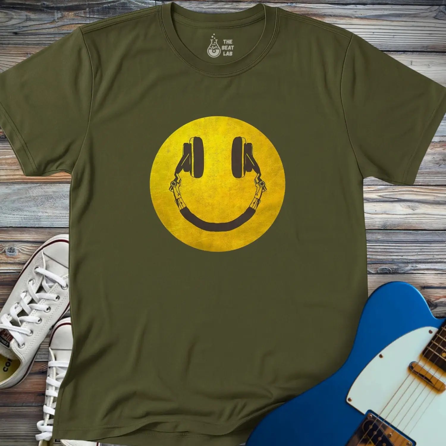 Smile T-shirt - Military Green / S - T-Shirt