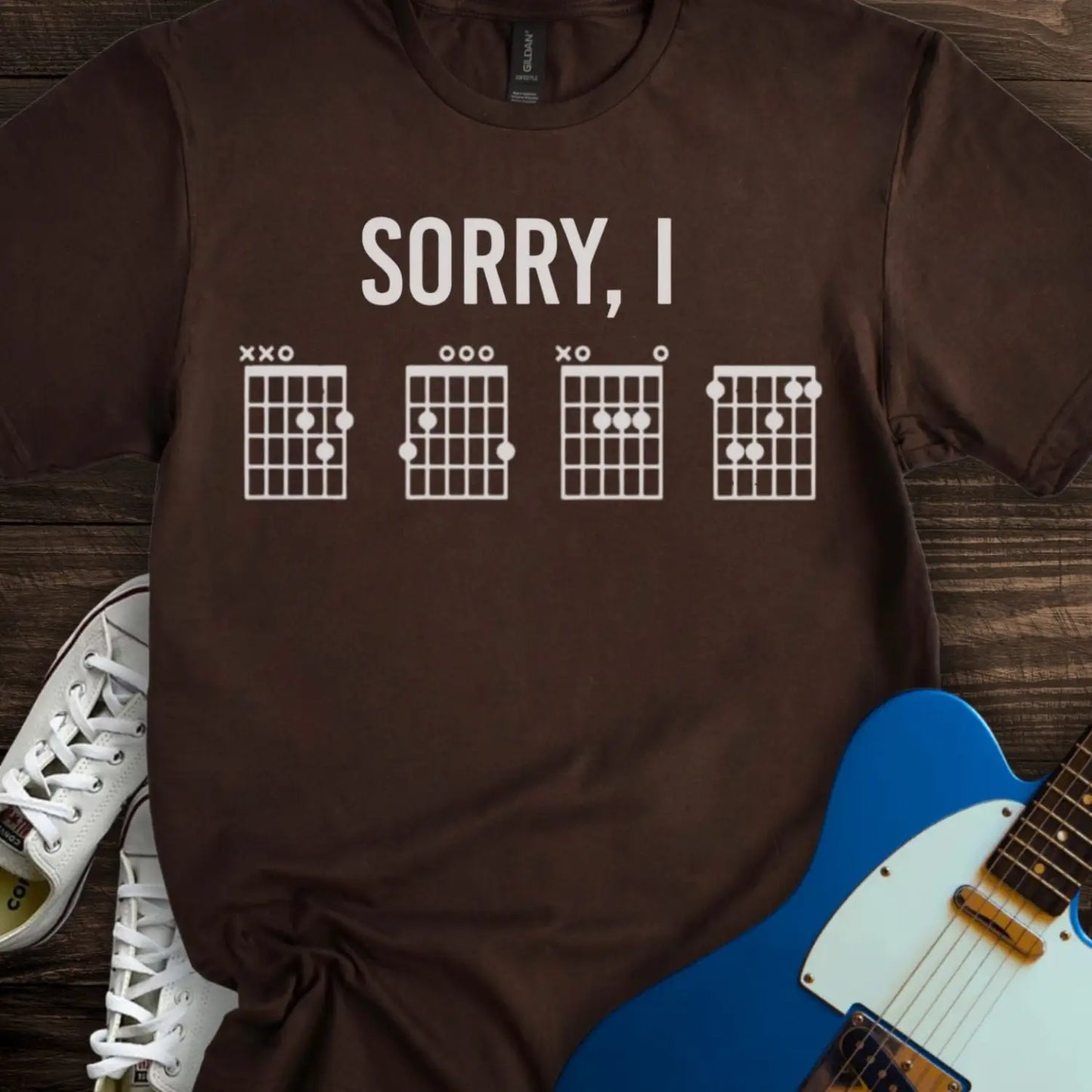 Sorry I DGAF (I) T-shirt - Dark Chocolate / S - T-Shirt