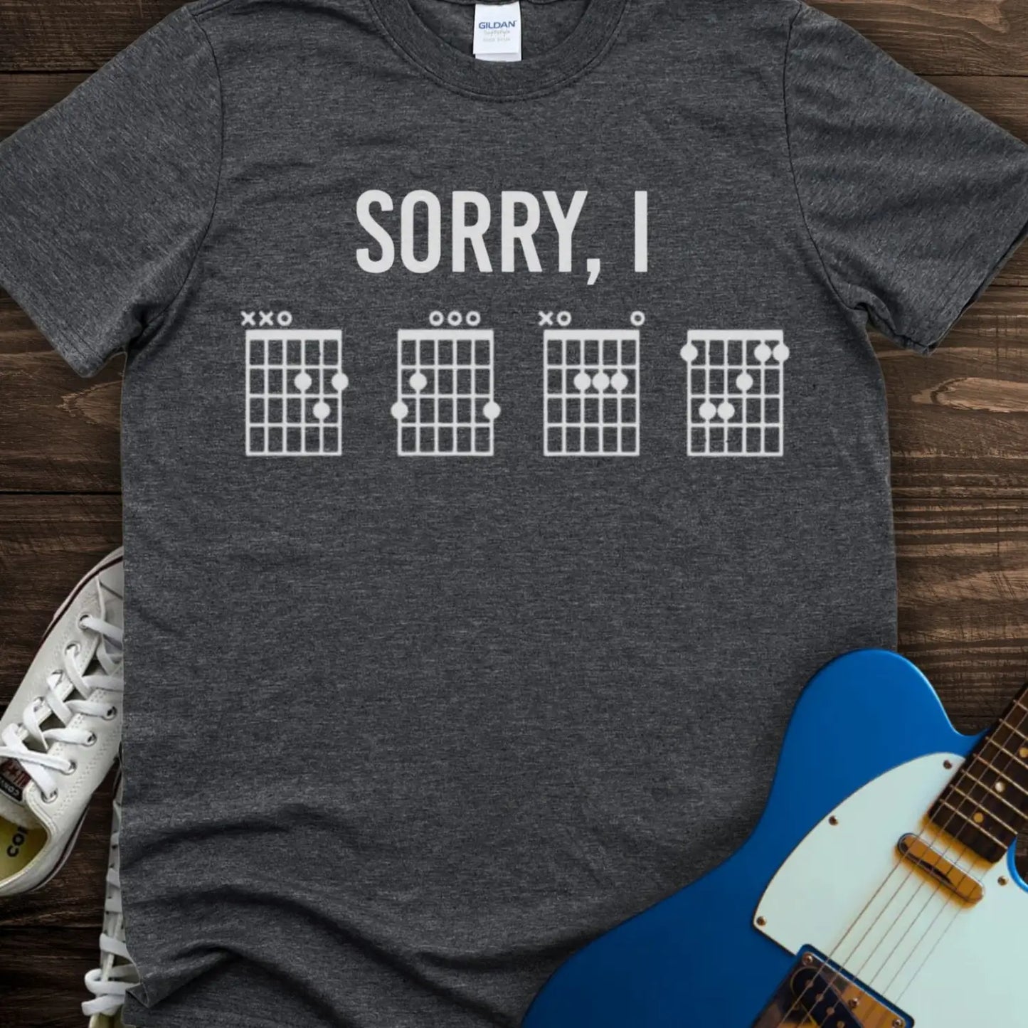 Sorry I DGAF (I) T-shirt - Dark Heather Grey / S - T-Shirt