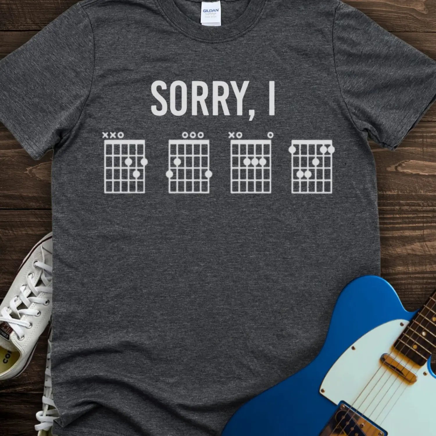 Sorry I DGAF (I) T-shirt - Dark Heather Grey / S - T-Shirt