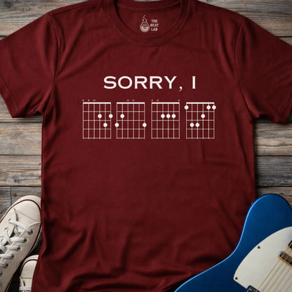 Sorry I DGAF (I) T-shirt - Maroon / S - T-Shirt