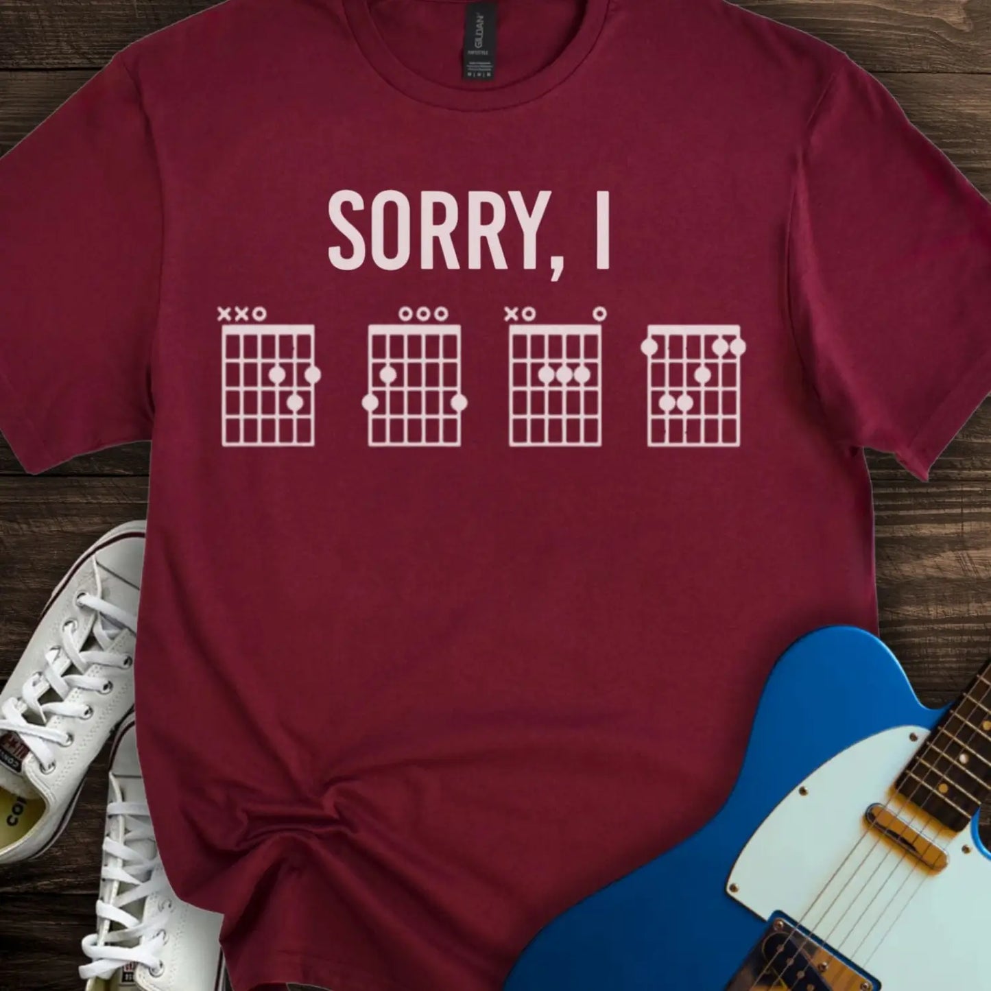 Sorry I DGAF (I) T-shirt - Maroon / S - T-Shirt