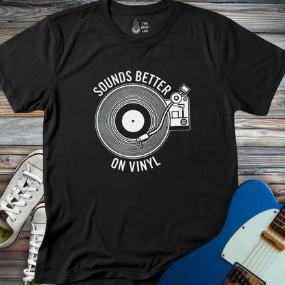 Sounds Better On Vinyl T-shirt - Black / S - T-Shirt