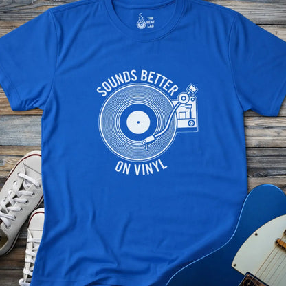 Sounds Better On Vinyl T-shirt - Royal / S - T-Shirt