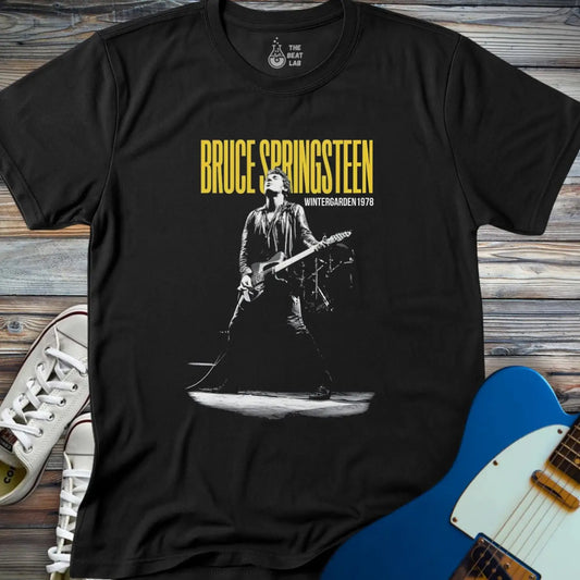 Springsteen Wintergarden 1978 T-shirt - Black / S - T-Shirt