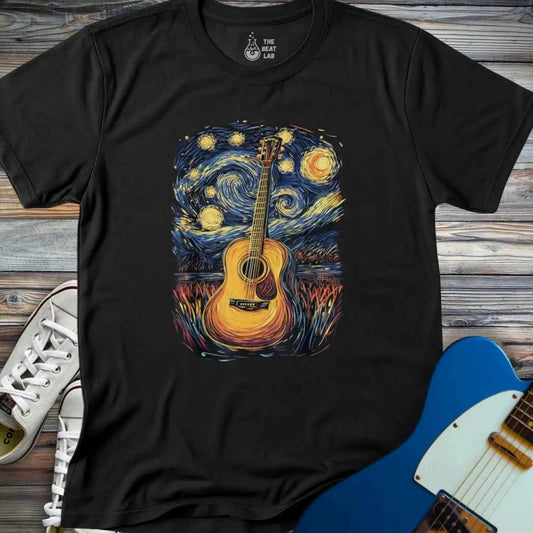 Starry Night Guitar T-shirt