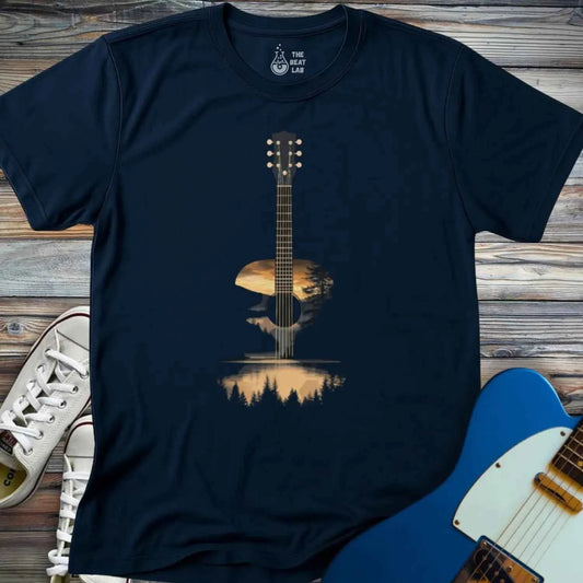 Sunset Forest Guitar T-shirt