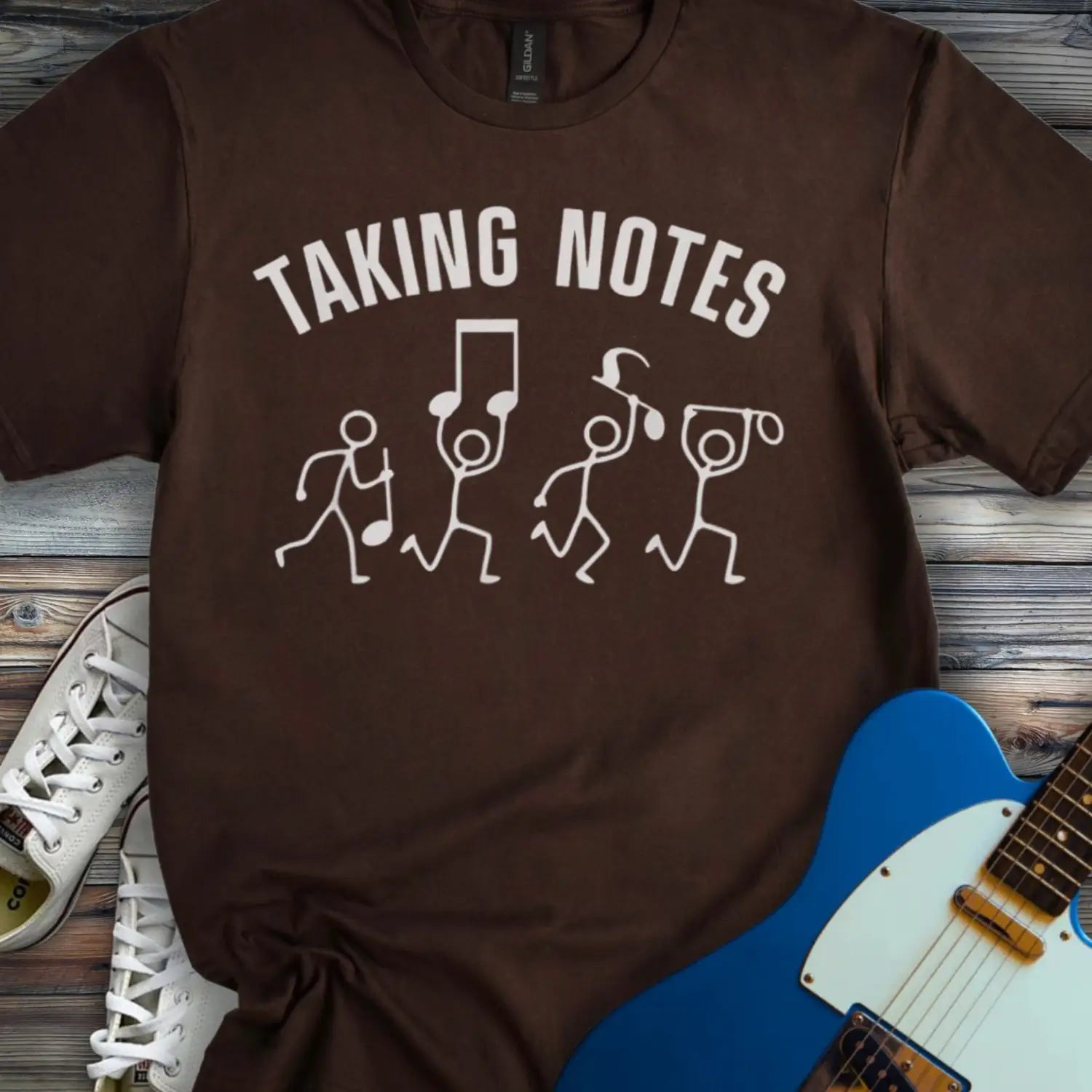 Taking Notes T-shirt - Dark Chocolate / S - T-Shirt