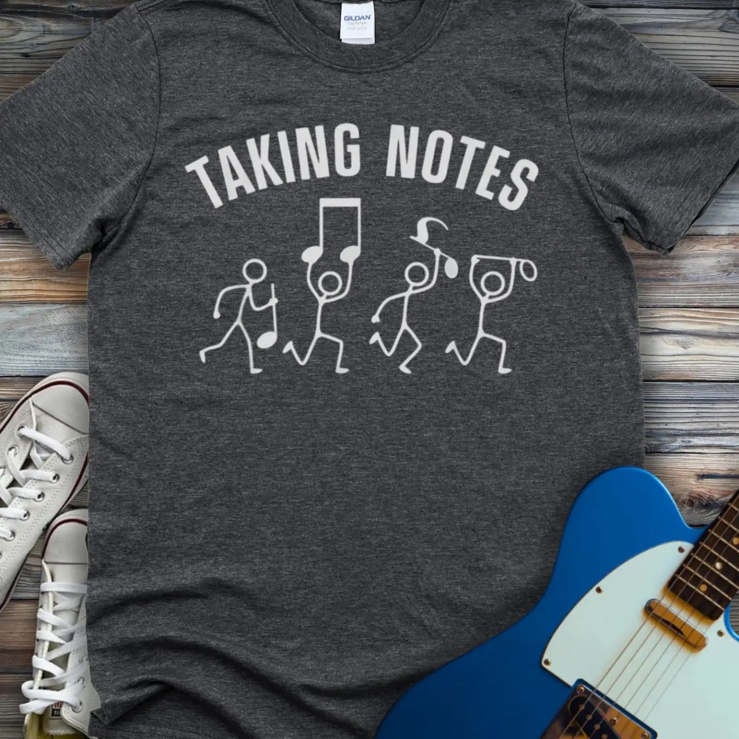 Taking Notes T-shirt - Dark Heather Grey / S - T-Shirt