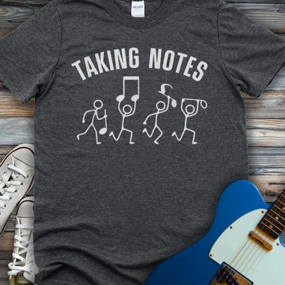 Taking Notes T-shirt - Dark Heather Grey / S - T-Shirt