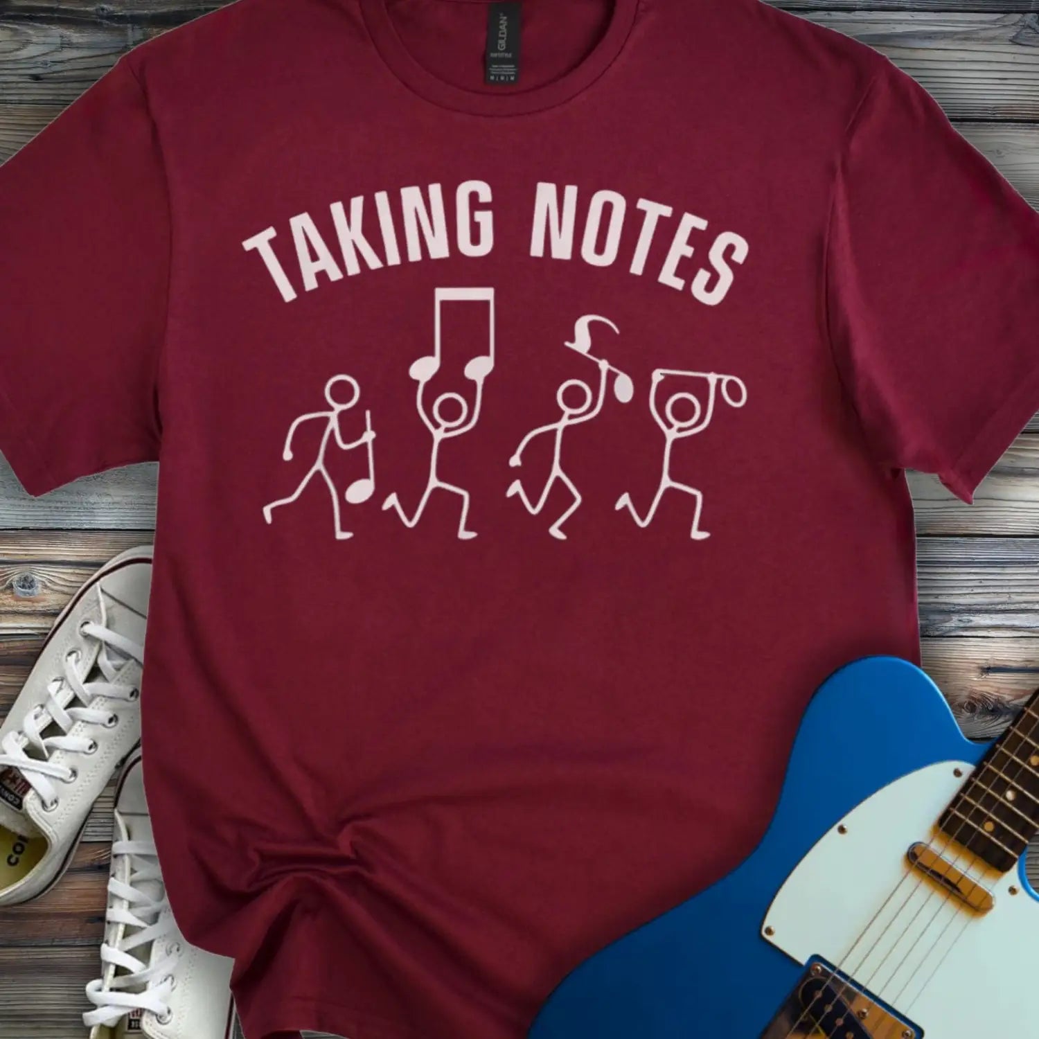 Taking Notes T-shirt - Maroon / S - T-Shirt