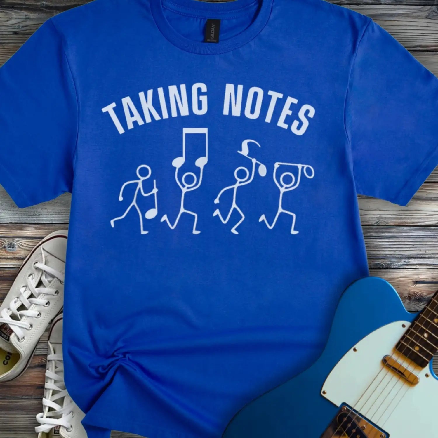 Taking Notes T-shirt - Royal / S - T-Shirt