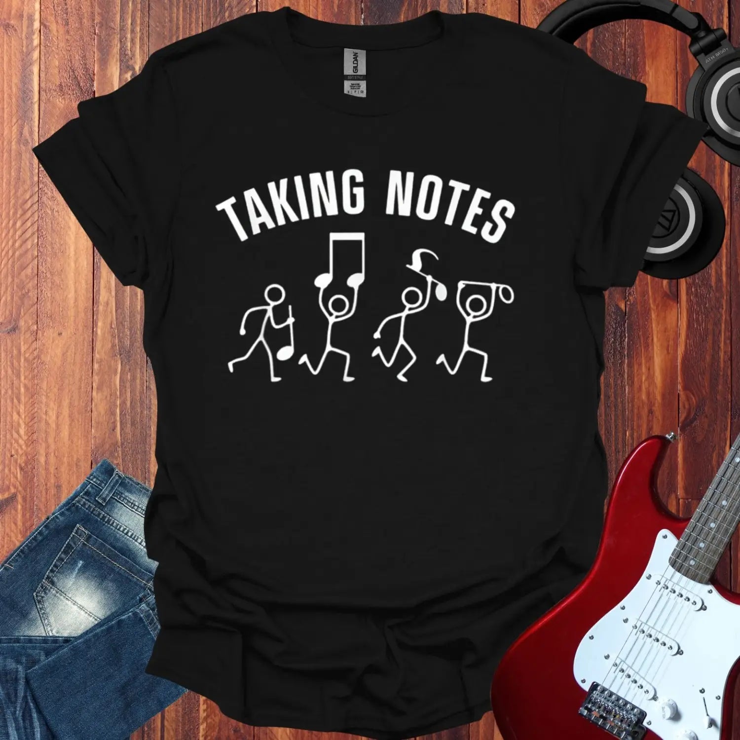 Taking Notes T-shirt Black