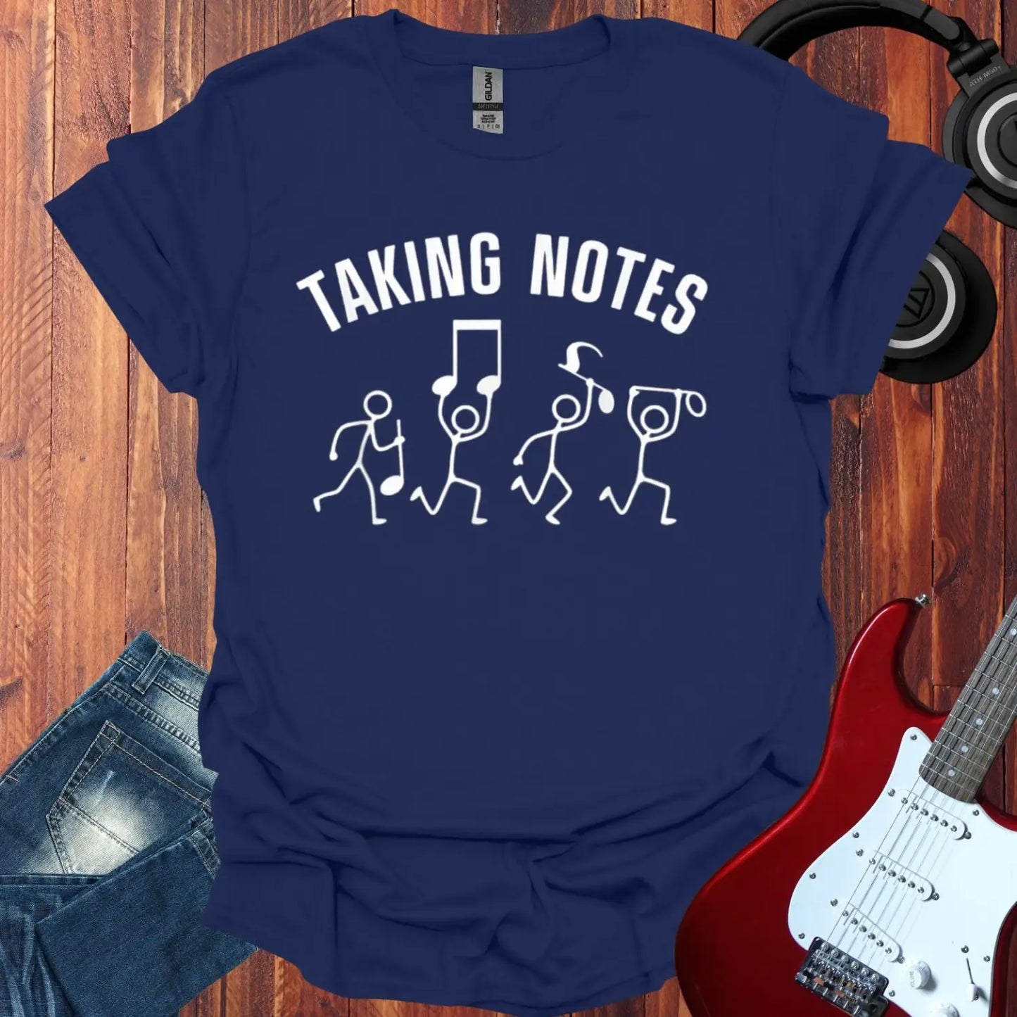 Taking Notes T-shirt Navy