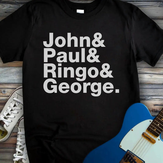 The Beatles Ampersand T-Shirt Black