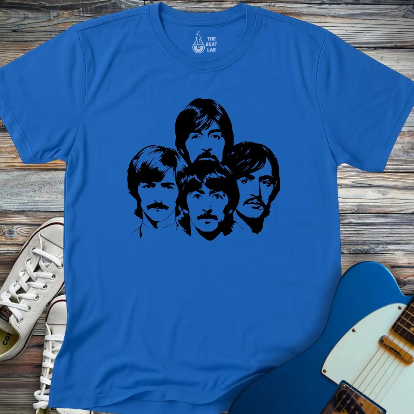 The Beatles Members T-shirt - Royal / S - T-Shirt