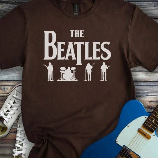 The Beatles Silhouette T-shirt Dark Chocolate