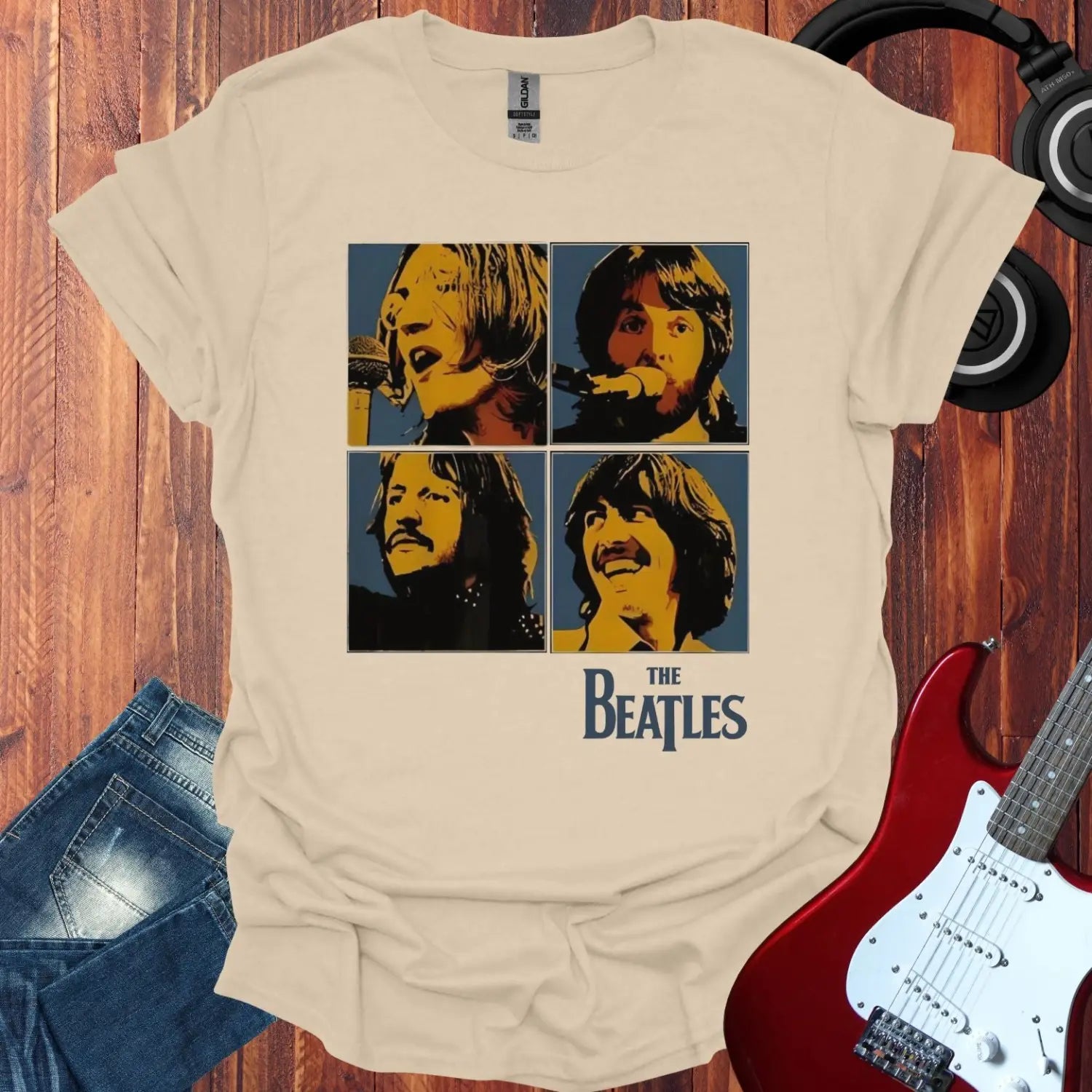The Beatles T-shirt Sand