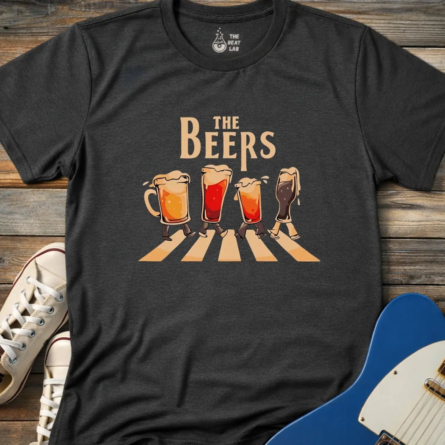 The Beers T-shirt - Dark Heather Grey / S - T-Shirt