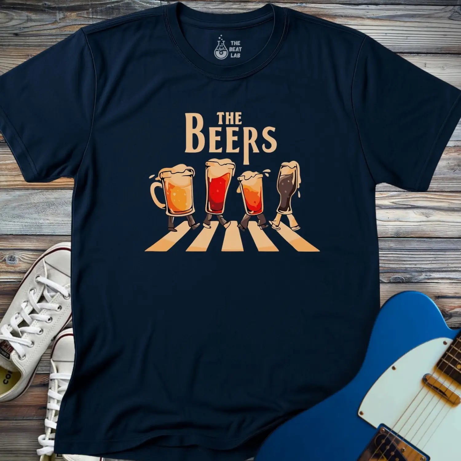 The Beers T-shirt - Navy / S - T-Shirt