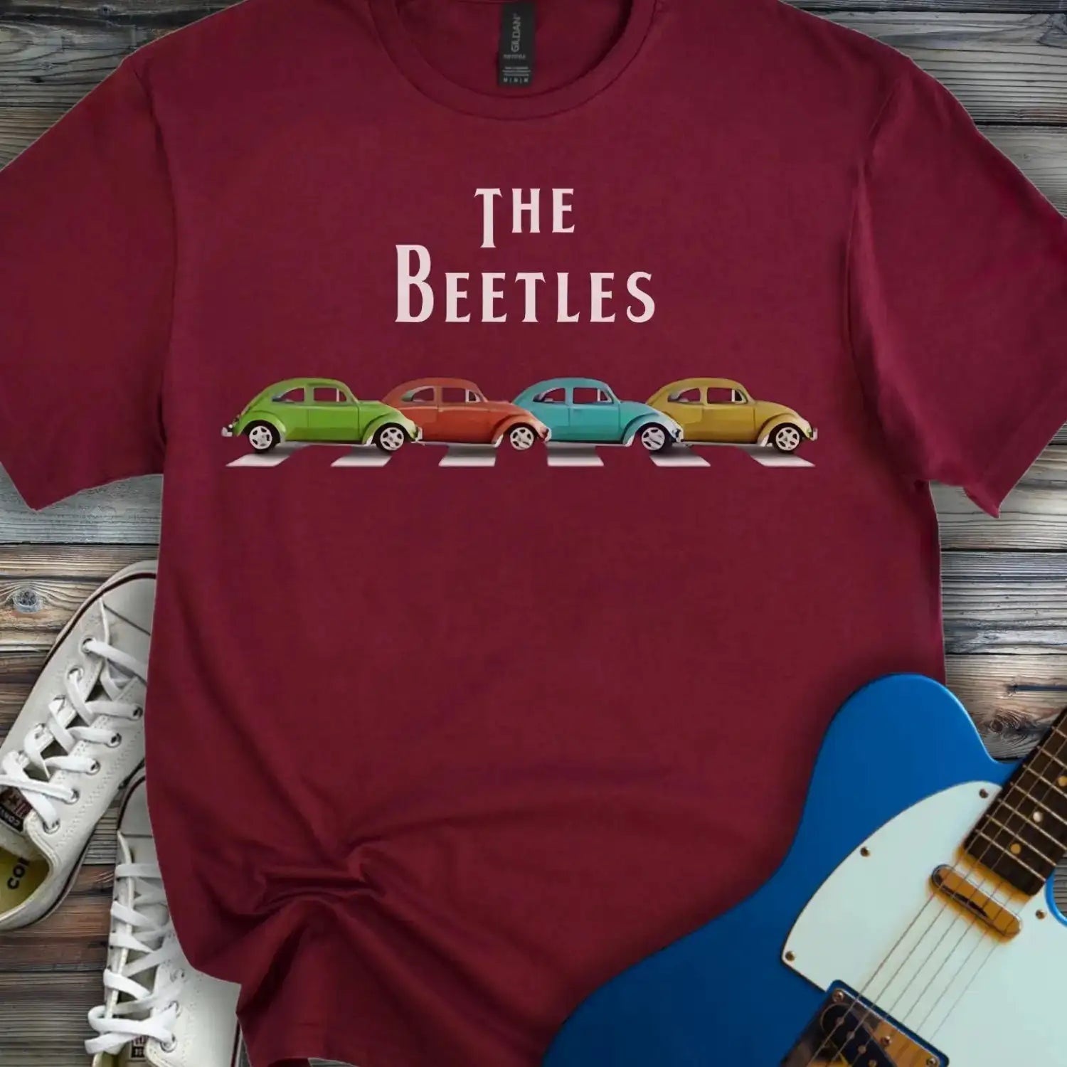 The Beetles T-shirt Maroon