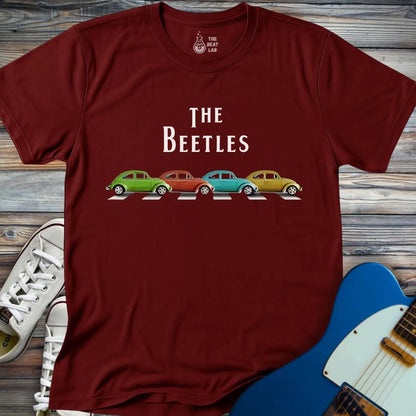 The Beetles T-shirt - Maroon / S - T-Shirt