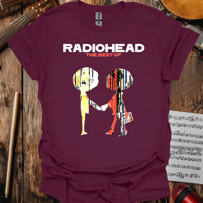 The Best of Radiohead T-shirt - S / Maroon - T-Shirt
