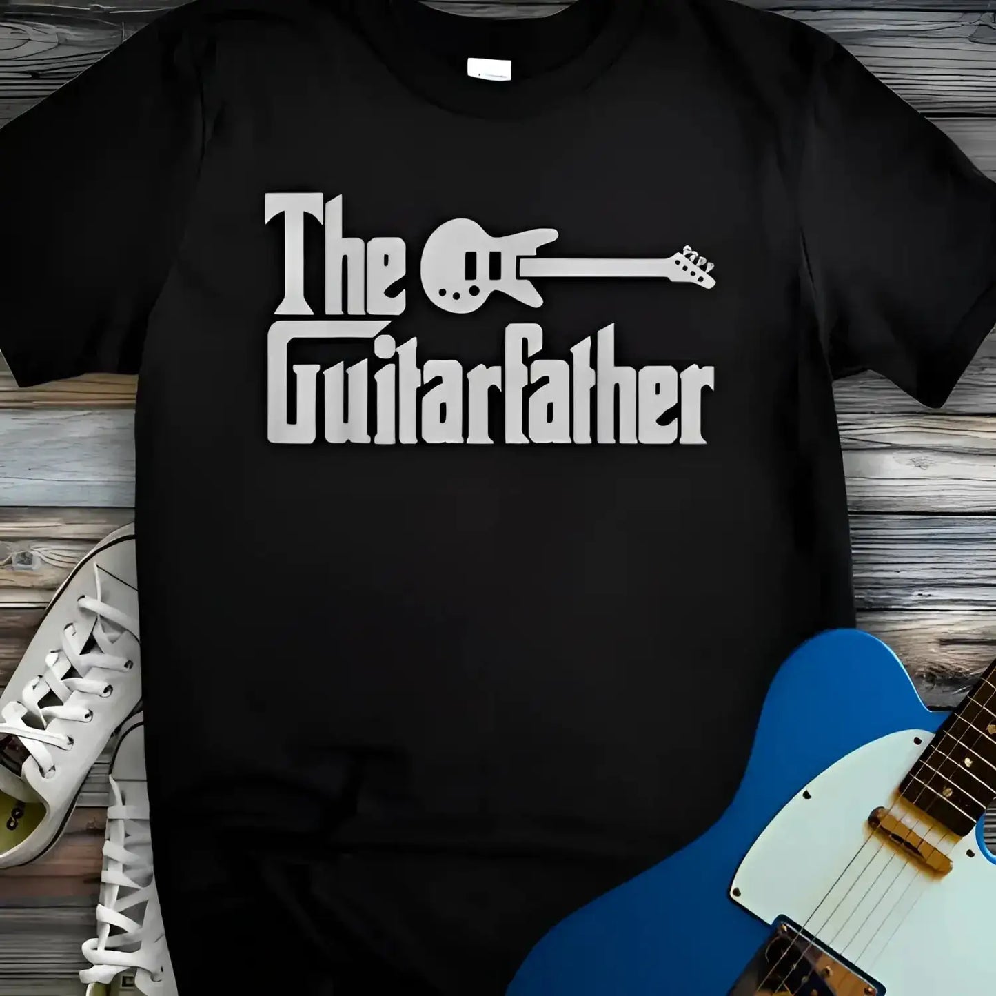 The Guitar Father (II) T-shirt Black