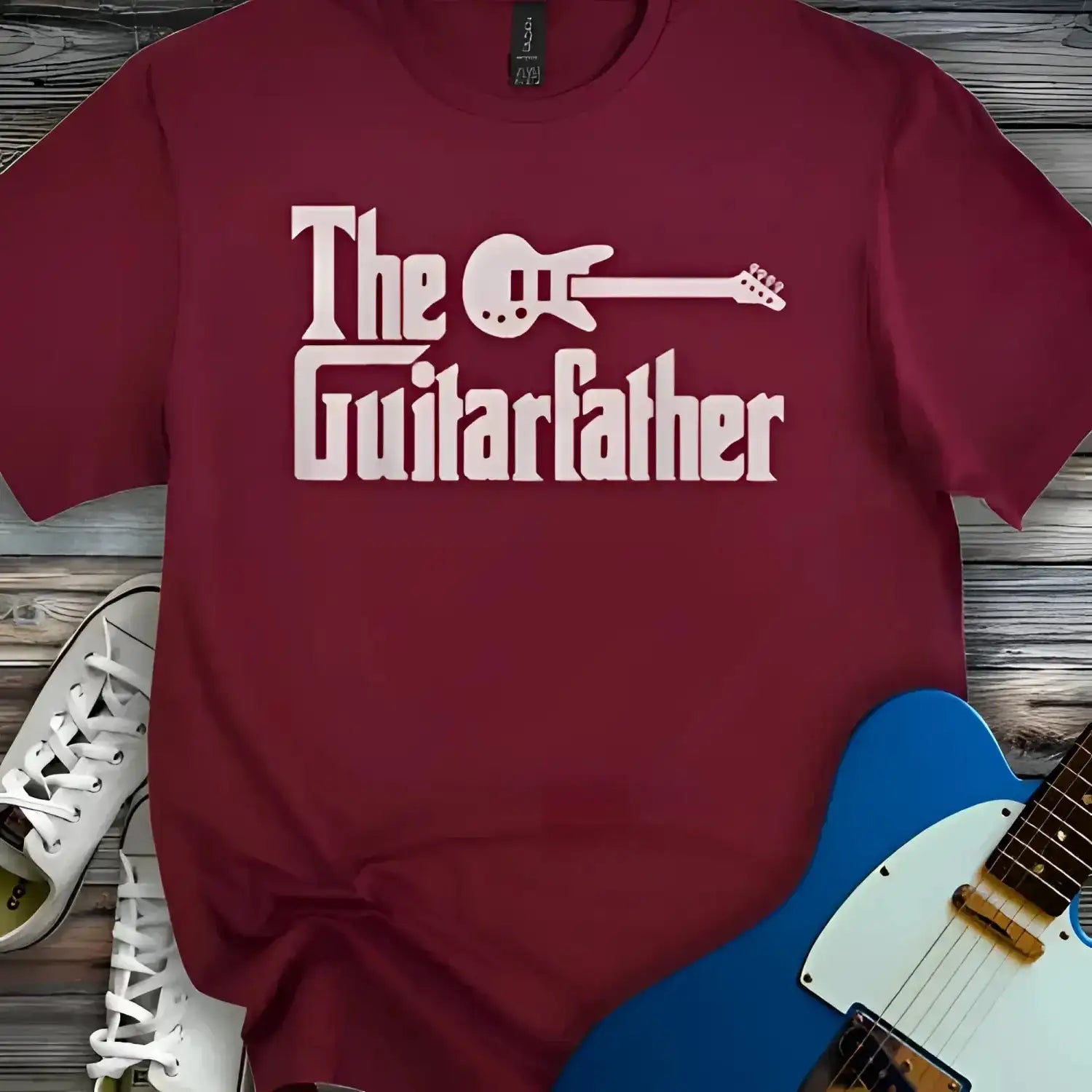 The Guitar Father (II) T-shirt Maroon