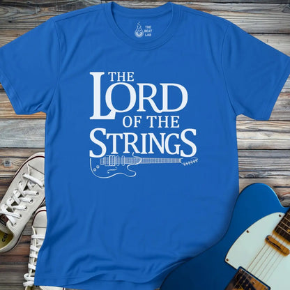 The Lord of the Strings T-shirt - Royal / S - T-Shirt