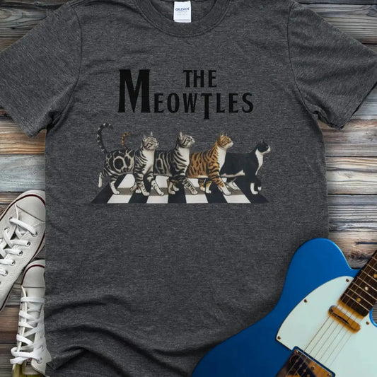 The Meowtles T-shirt Dark Heather Grey