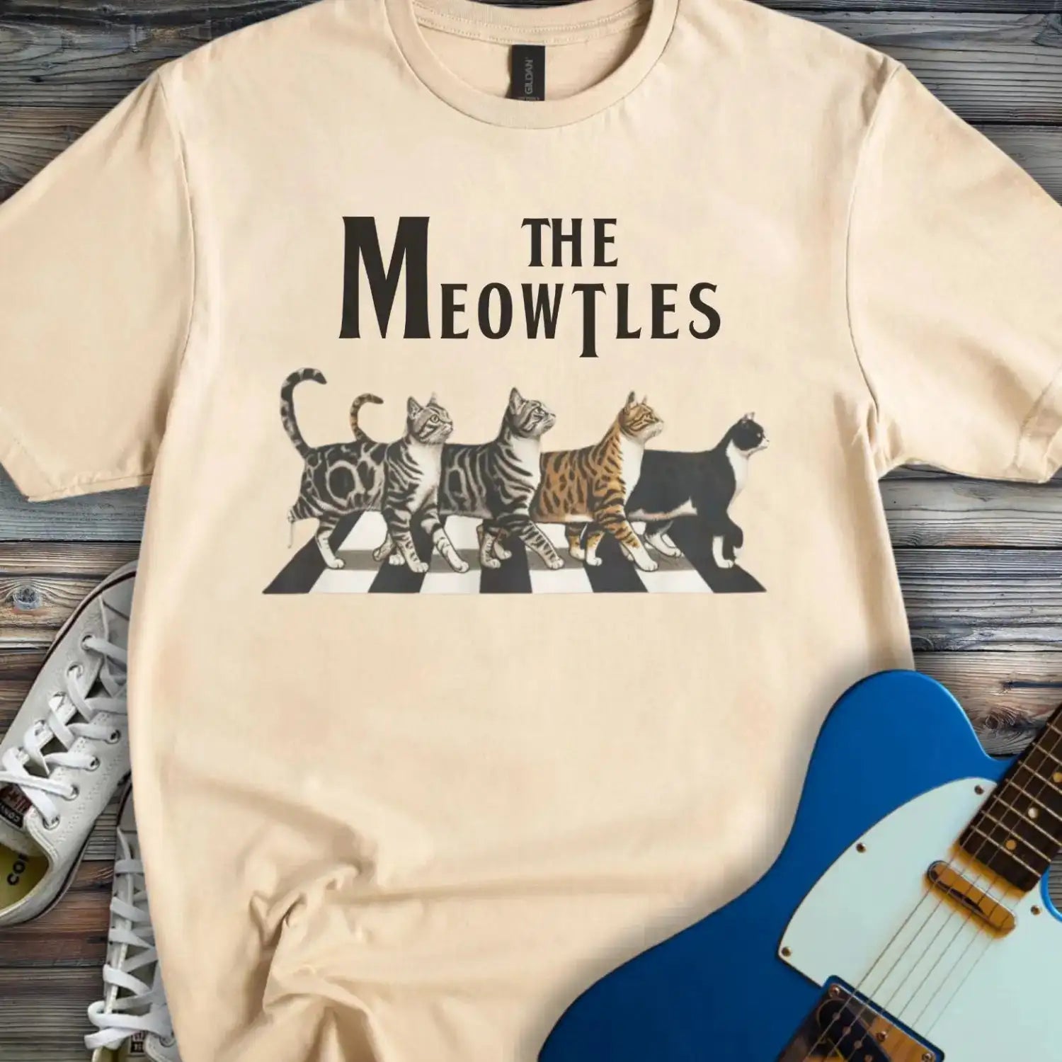 The Meowtles T-shirt Sand