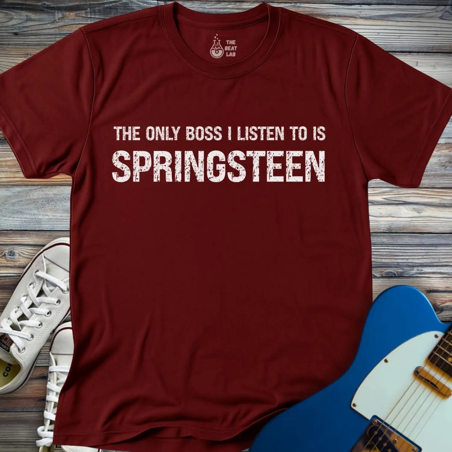 The Only Boss I Listen T-shirt - Maroon / S - T-Shirt