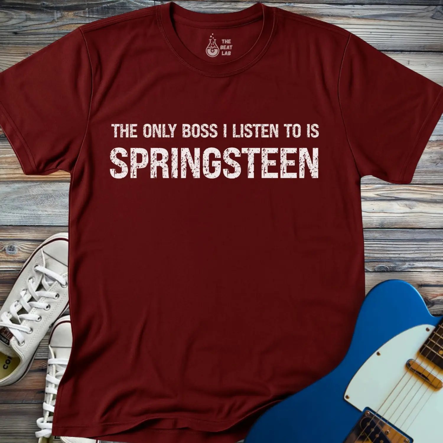 The Only Boss I Listen T-shirt - Maroon / S - T-Shirt