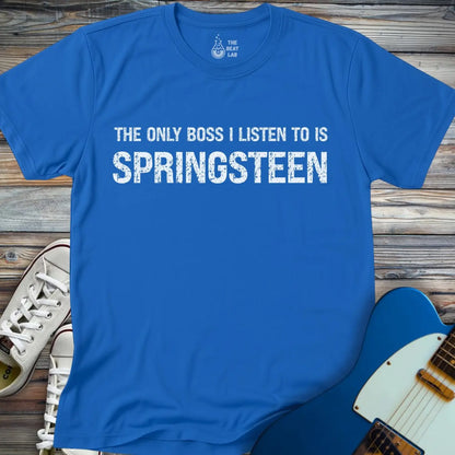 The Only Boss I Listen T-shirt - Royal / S - T-Shirt
