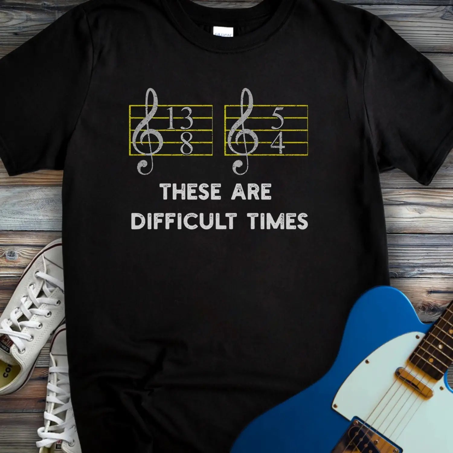 These Are Difficult Times T-shirt - Black / S - T-Shirt