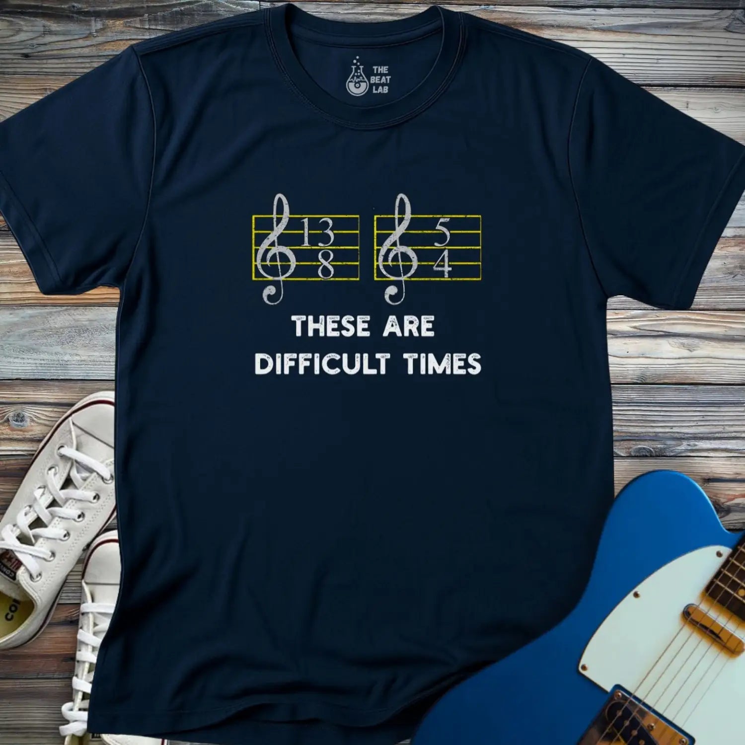 These Are Difficult Times T-shirt - Navy / S - T-Shirt