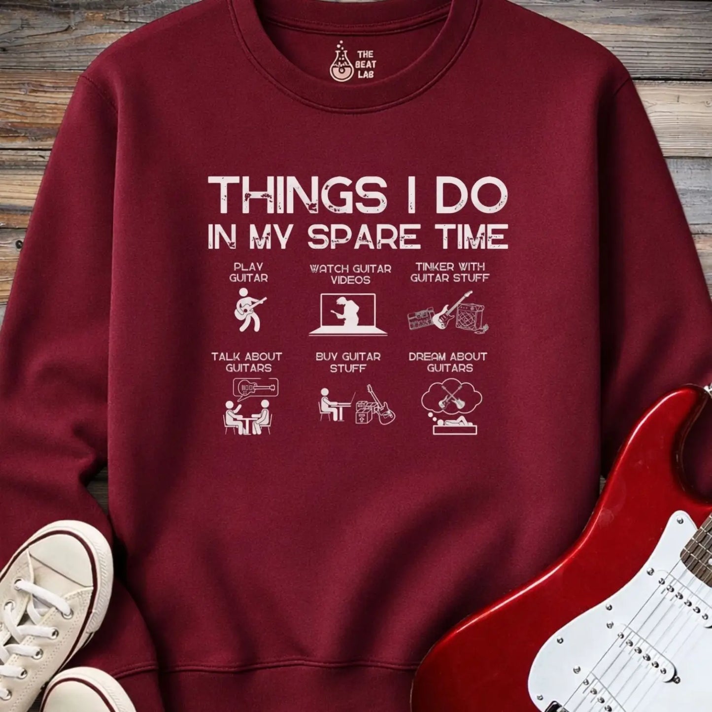 Things I Do Crewneck - Maroon / S - Sweatshirt