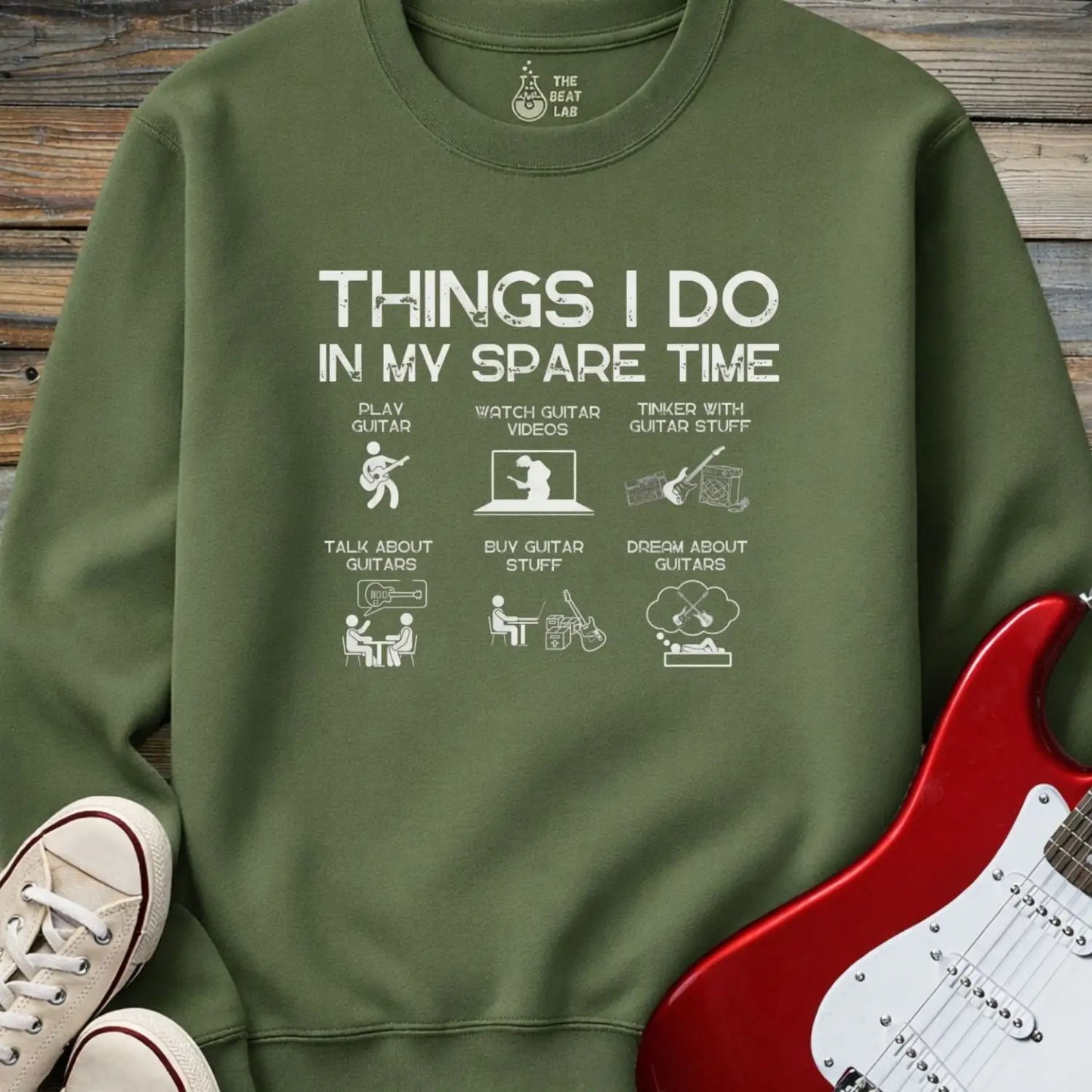 Things I Do Crewneck - Military Green / S - Sweatshirt