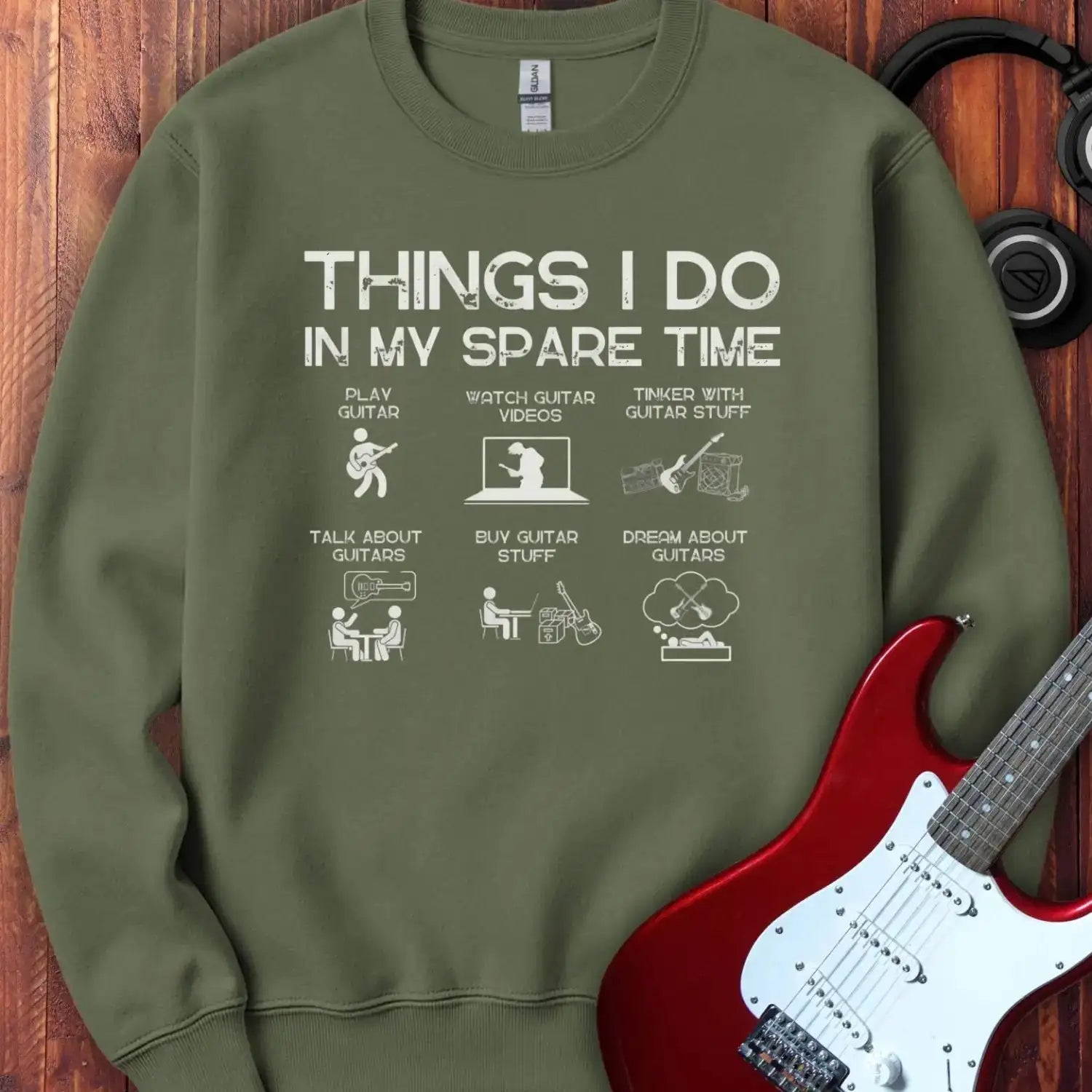 Things I Do Crewneck Military Green
