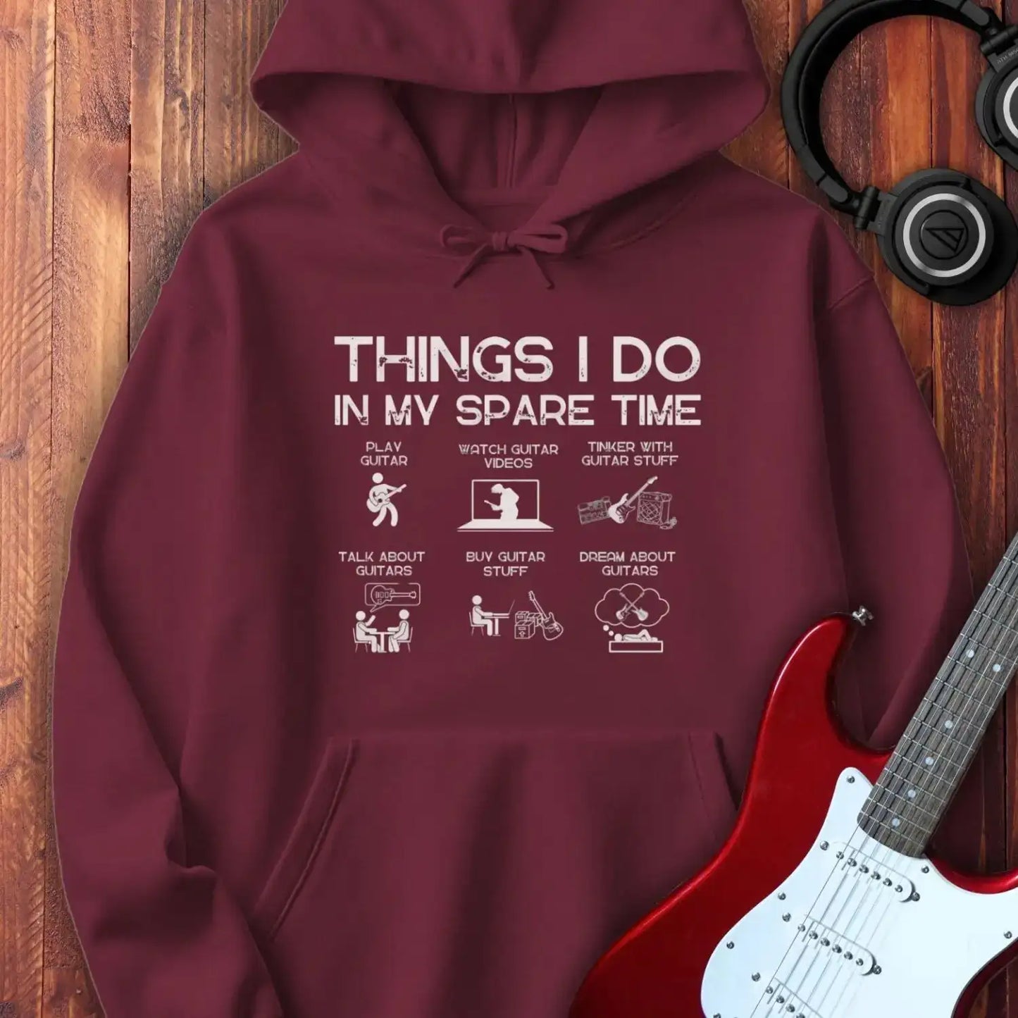 Things I do Hoodie Maroon